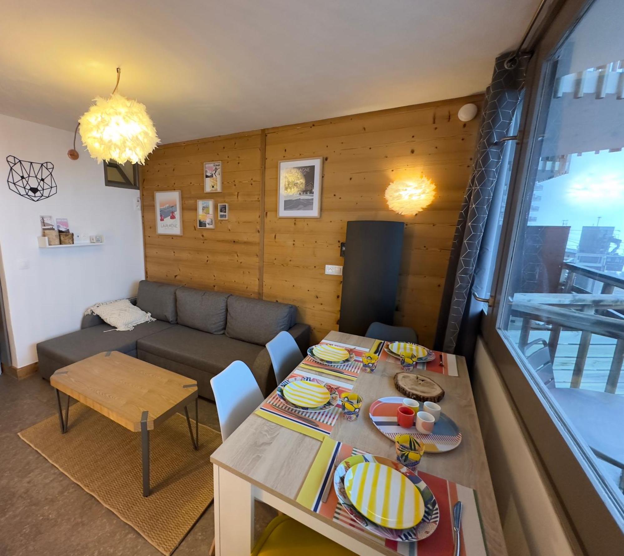 Paquebot Des Neiges - Appartement 4 Personnes - Vue Mont Blanc ラ・プラーニュ エクステリア 写真